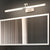 modern black iron acrylic swing arm led vanity light