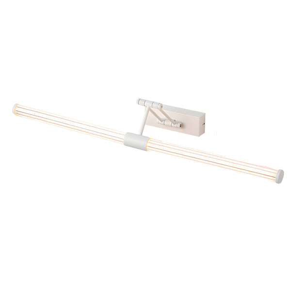 modern black iron acrylic swing arm led vanity light