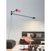 modern black iron aluminum linear wall lamp