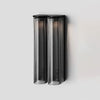 modern black iron glass slim led wall lamp