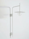 modern black iron glass swing arm wall lamp