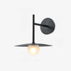 modern black iron glass wall lamp