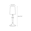 modern black iron wood glass rechargeable table lamp