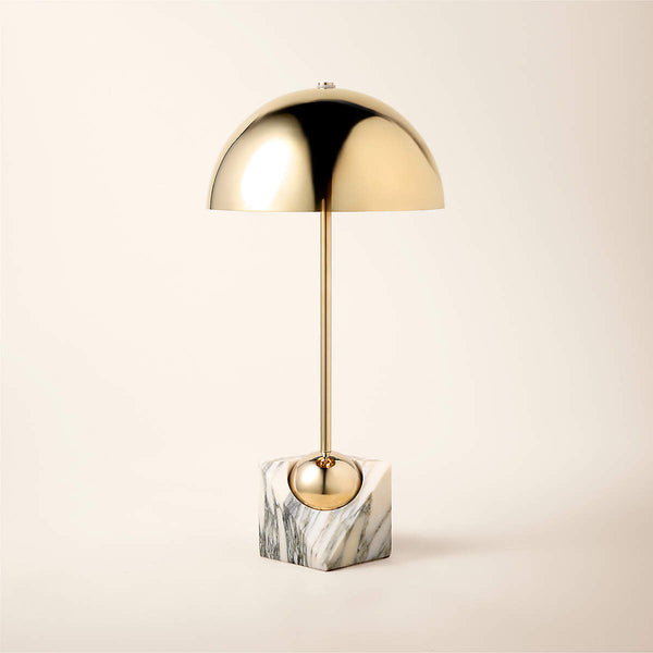 modern black marble table lamp