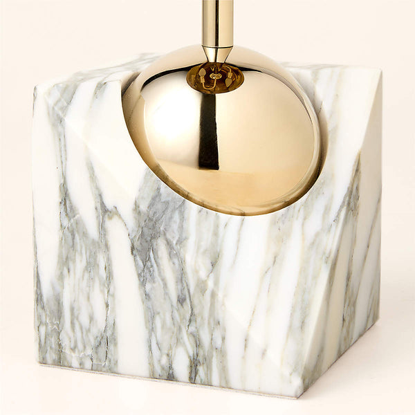 modern black marble table lamp