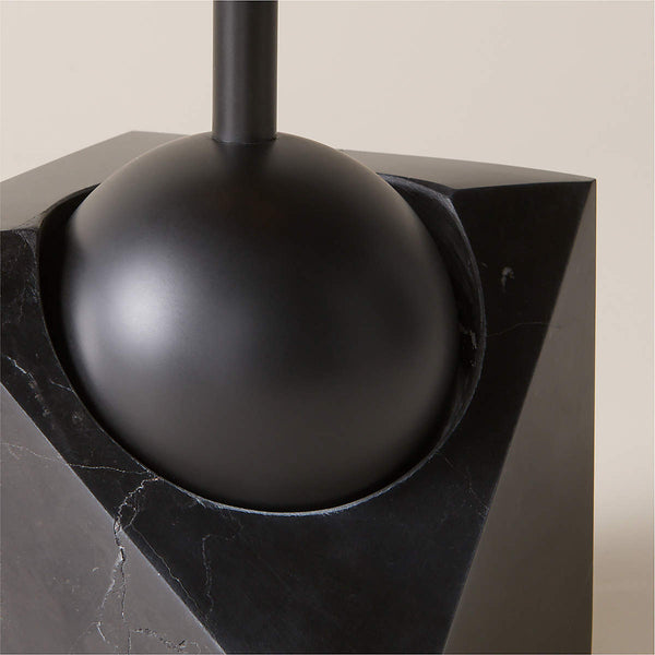 modern black marble table lamp