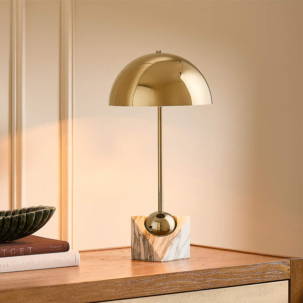 modern black marble table lamp