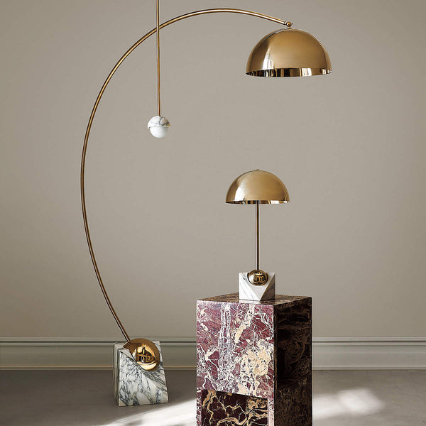modern black marble table lamp