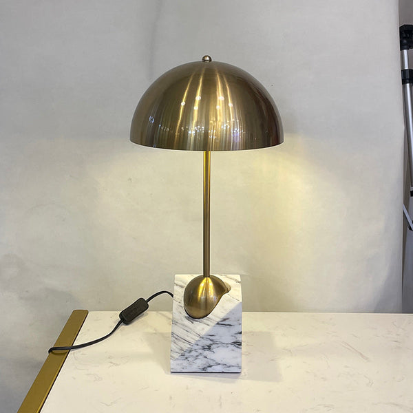 modern black marble table lamp