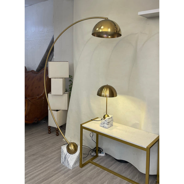 modern black marble table lamp