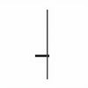 modern black metal acrylic linear rechargeable wall sconce