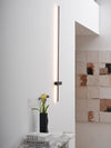 modern black metal acrylic linear rechargeable wall sconce