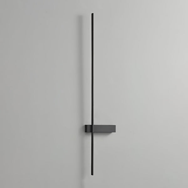 modern black metal acrylic linear rechargeable wall sconce