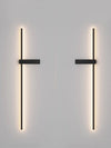modern black metal acrylic linear rechargeable wall sconce