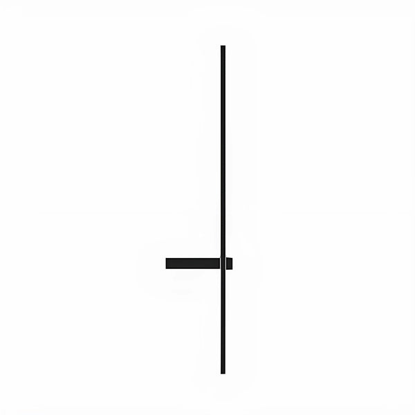 modern black metal acrylic linear rechargeable wall sconce