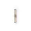 modern black metal clear textured glass tube wall lamp