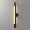modern black metal silicone rod wall light