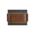 modern black travertine walnut led wall sconce