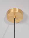 modern brass alabaster bowl pendant light