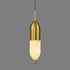 modern brass alabaster orb pendant light