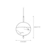 modern brass alabaster orb pendant light