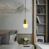 modern brass alabaster orb pendant light