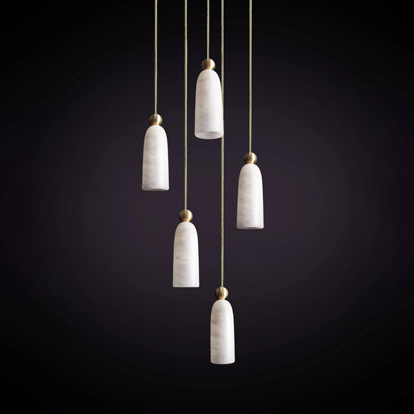 modern brass alabaster pendant lamp 3