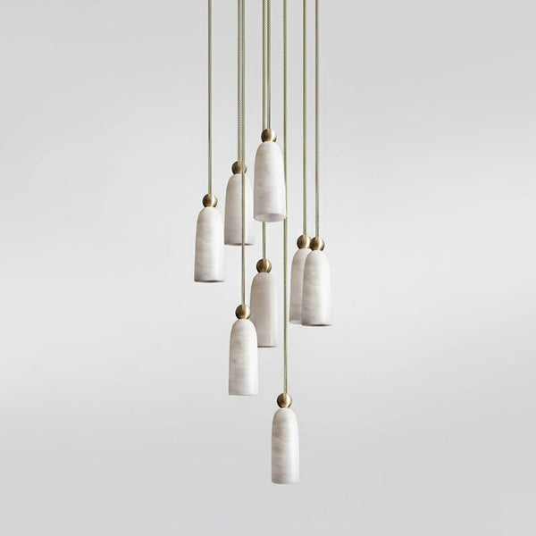 modern brass alabaster pendant lamp 3