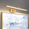 modern brass aluminum rotatable led vanity wall light