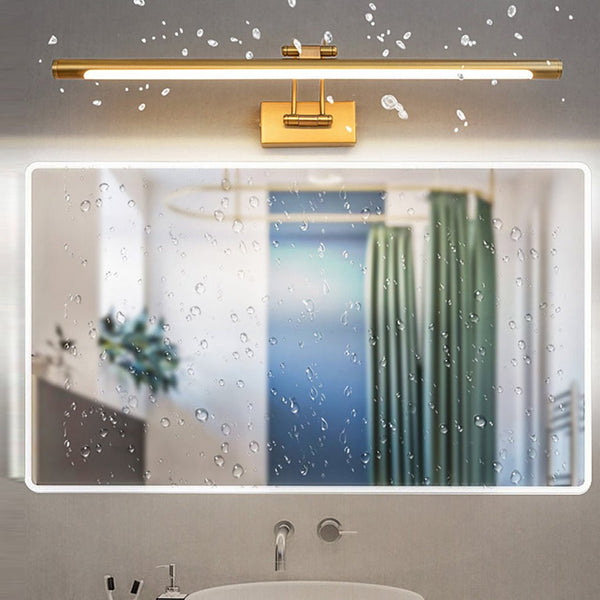 modern brass aluminum rotatable led vanity wall light
