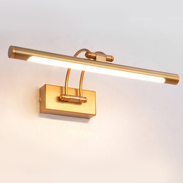 modern brass aluminum rotatable led vanity wall light