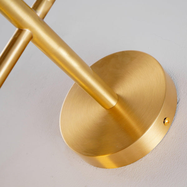 modern brass glass globe plug in wall lamp