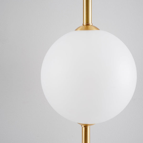 modern brass glass globe plug in wall lamp