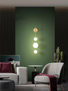 modern brass glass globe plug in wall lamp