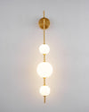 modern brass glass globe plug in wall lamp
