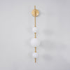 modern brass glass globe plug in wall lamp