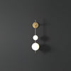 modern brass glass globe plug in wall lamp