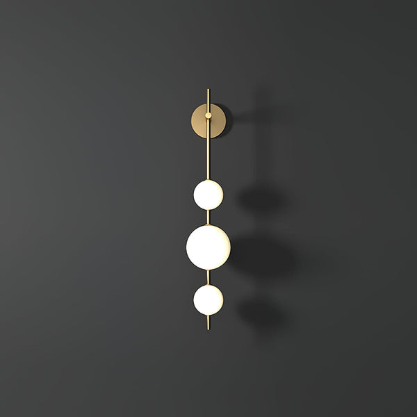 modern brass glass globe plug in wall lamp