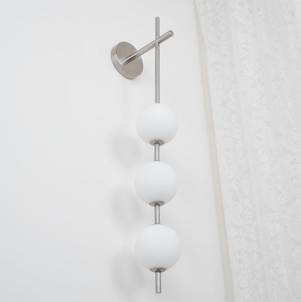 modern brass glass globe plug in wall lamp