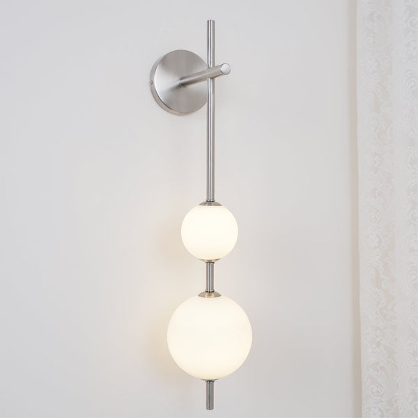 modern brass glass globe plug in wall lamp