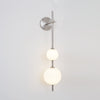 modern brass glass globe plug in wall lamp