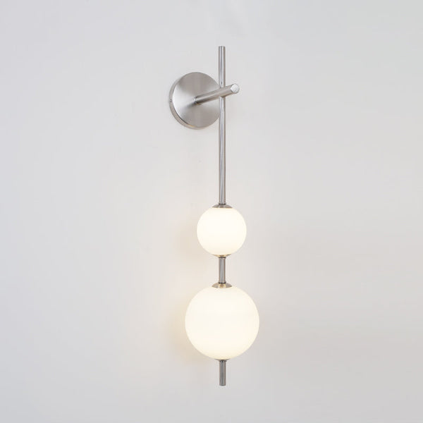 modern brass glass globe plug in wall lamp