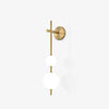 modern brass glass globe plug in wall lamp