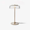 modern brass glass led table lamp