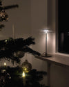 modern brass glass led table lamp