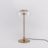 modern brass glass led table lamp