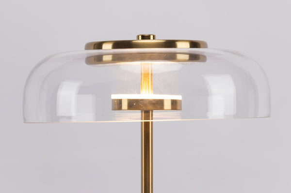 modern brass glass led table lamp