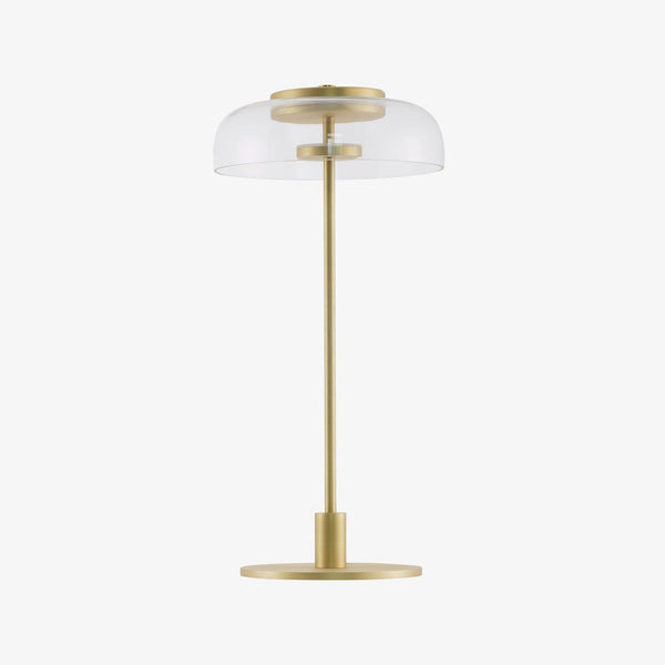 modern brass glass led table lamp