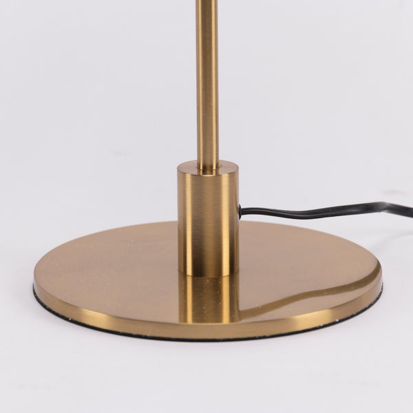 modern brass glass led table lamp