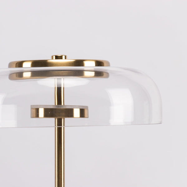 modern brass glass led table lamp